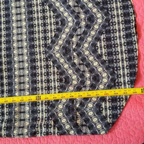 2/$20 Joe Fresh Navy & White Lightweight Summer Shift Dress Tunic Size Medium - Picture 8 of 8